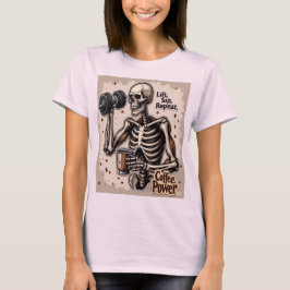 Camiseta Aspecto del elevador Repetir la imagen femenina