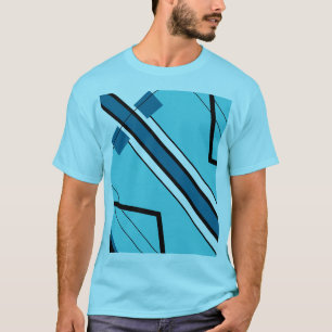 Camiseta Aspecto del MCM de la banda geométrica de la banda