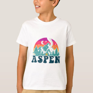Camiseta Aspen Colorado Co Esquí de Montaña Vintage 80s Asp