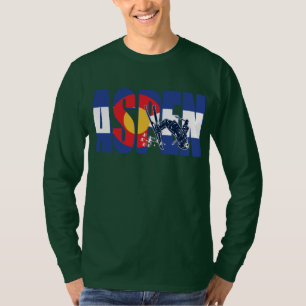 Camiseta Aspen Colorado con Esquiador de Nieve