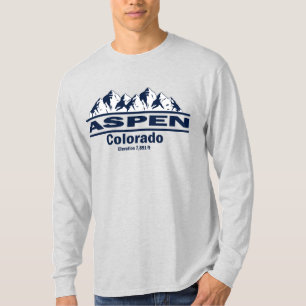 Camiseta Aspen Colorado con Montañas Rocosas