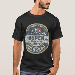 Camiseta Aspen Colorado Rocky Mountains Tee Camping