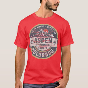 Camiseta Aspen Colorado Rocky Mountains Tee Hiking Camping