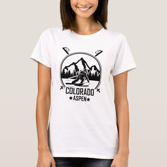 Camiseta Aspen Colorado Ski (Anverso)