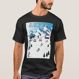 Camiseta Aspen Ski Rocky Mountains Rescate para esquiar dep