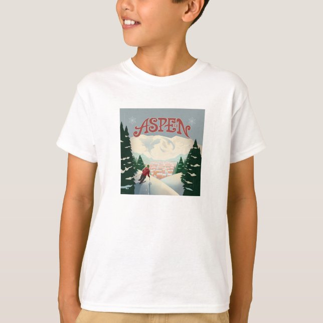 Camiseta Aspen Skier | Colorado (Anverso)
