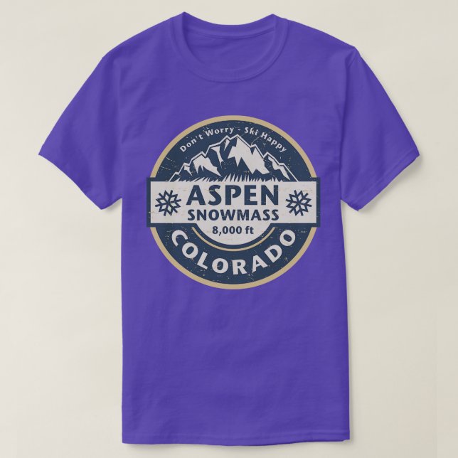 Camiseta Aspen SnowMass Colorado (Diseño del anverso)