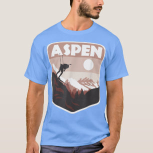 Camiseta Aspen Winter Sports Design Skister Snowboard