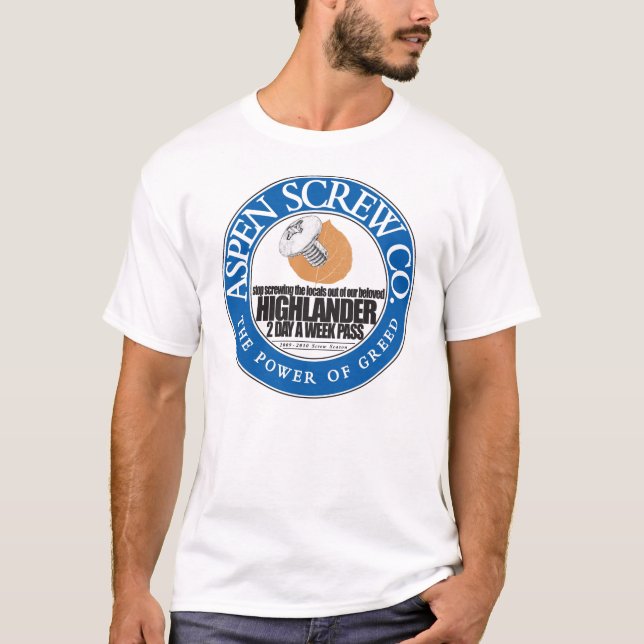 Camiseta AspenScrewCoFront (Anverso)
