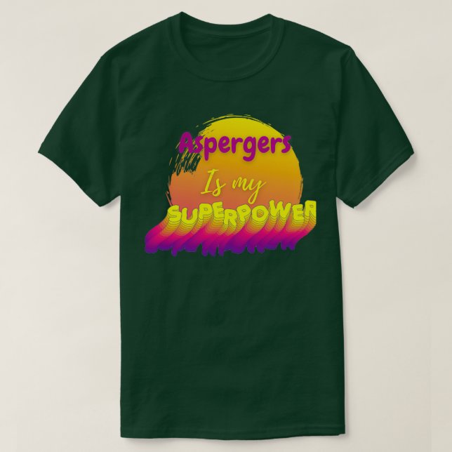 Camiseta Asperger es mi superpotencia (Diseño del anverso)
