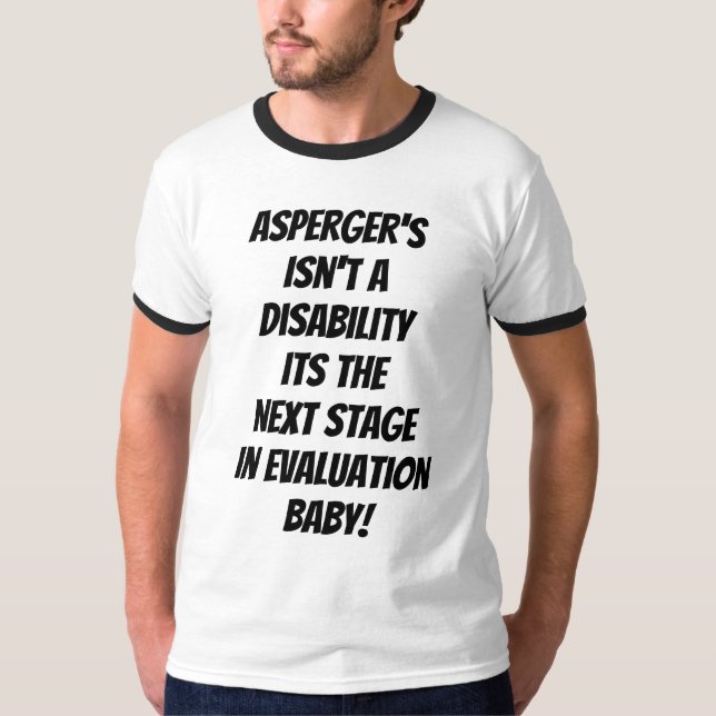 Camiseta Asperger no es una discapacidad (Anverso)