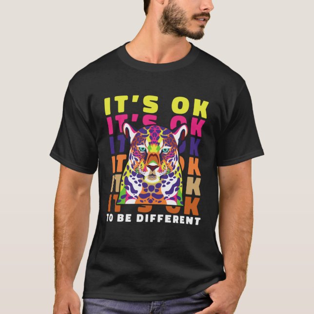 Camiseta Asperger Syndrome ITS OK TO BE DIFFERENT Autism Cr (Anverso)