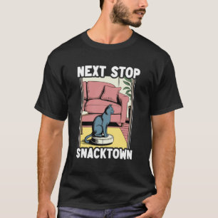 Camiseta Aspiradora Robot Divertido Gato Snacktown Próxima 