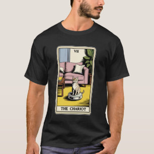Camiseta Aspiradora Robot Gato Carta de Tarot El Carro Ca