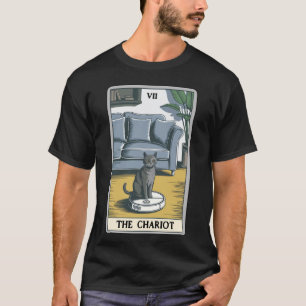 Camiseta Aspiradora Robot Gato Carta de Tarot El Carro Ca