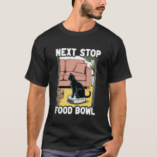 Camiseta Aspiradora Robot Gato Cat Bowl De Comida Siguiente