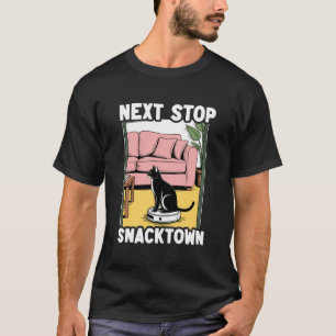 Camiseta Aspiradora Robot Gato de Next Stop Snacktown Gato