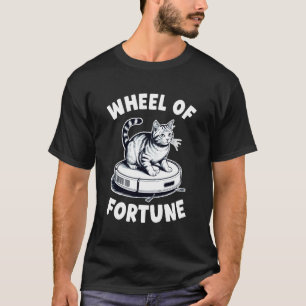 Camiseta Aspiradora Robot Rueda de la Fortuna Gato Divertid