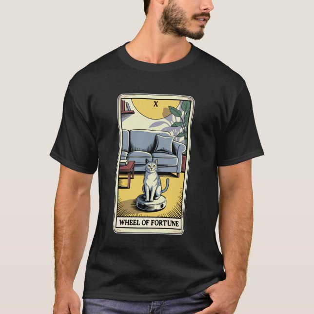Camiseta Aspiradora Robot Rueda de la Fortuna Tarot Diverti (Anverso)