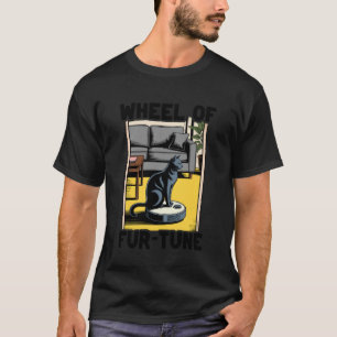 Camiseta Aspiradora Robot Rueda de la Fur-Tuna Gato Diverti