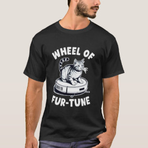 Camiseta Aspiradora Robot Rueda de la Fur-Tuna Gato Diverti