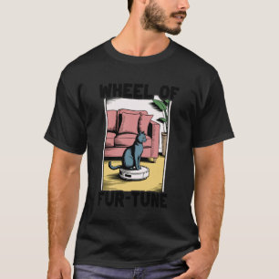 Camiseta Aspiradora Robot Rueda de la Fur-Tuna Gato Diverti