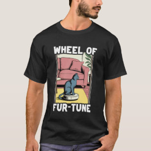 Camiseta Aspiradora Robot Rueda de la Fur-Tune Gato Diverti