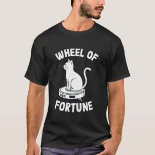 Camiseta Aspiradora Robot Wheel of Fortune Gato Divertido 1