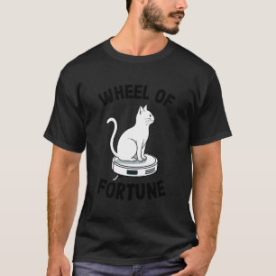 Camiseta Aspiradora Robot Wheel of Fortune Gato Divertido 1