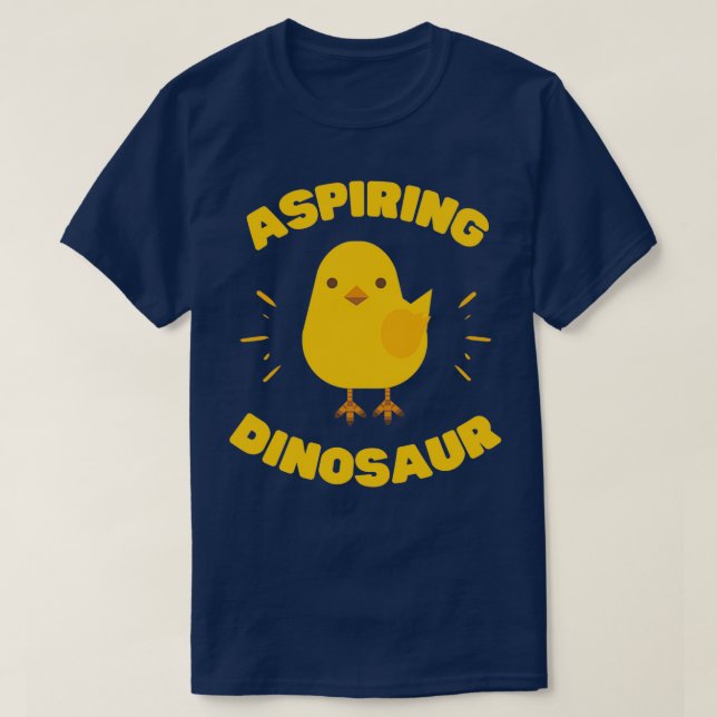 Camiseta Aspirando a la divertida chica de los dinosaurios (Diseño del anverso)