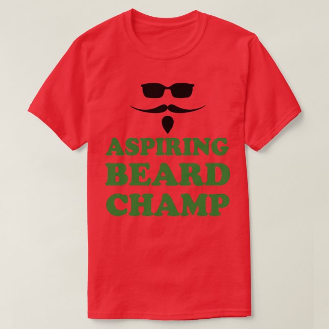 Camiseta Aspirante Campeón de barba (Diseño del anverso)