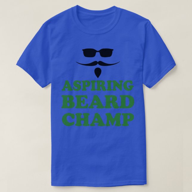 Camiseta Aspirante Campeón de barba 1 (Diseño del anverso)