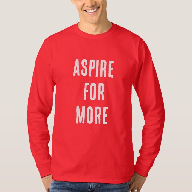 CAMISETA ASPIRAR A MÁS (Anverso)