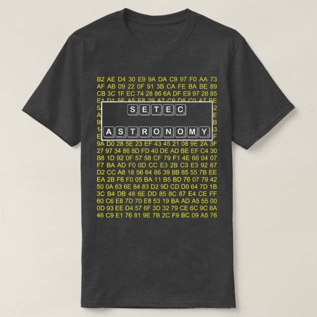 CAMISETA ASRONOMÍA SEEC (Diseño del anverso)