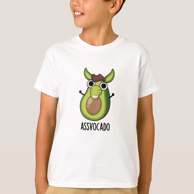 Camiseta Ass-vocado Funny Aguacate Pun (Anverso)