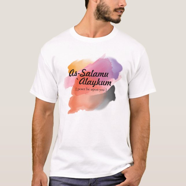 Camiseta Assalamu 'alaikum - Arte de caligrafía árabe (Anverso)