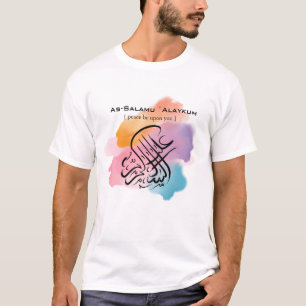 Camiseta Assalamu 'alaikum - Arte de caligrafía árabe