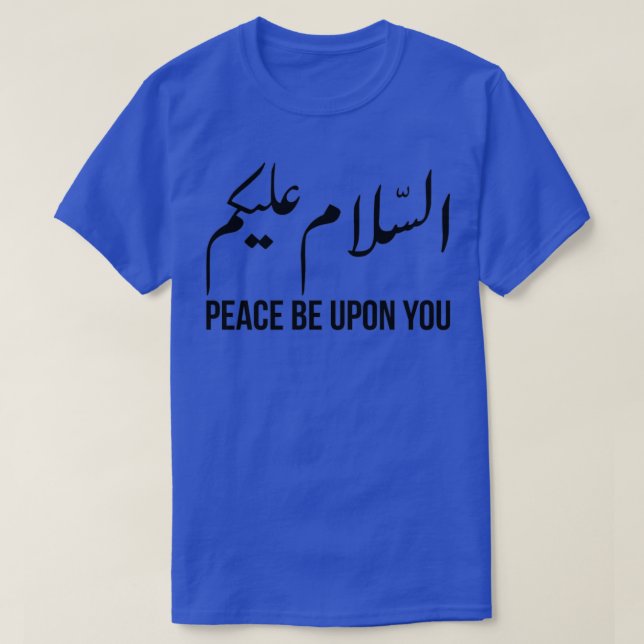 Camiseta Assalamualaikum Peace Be Upon You Black (Diseño del anverso)