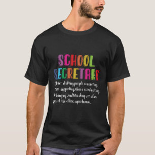 Camiseta Assis de secretario de escuela de definición de se