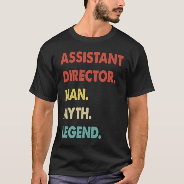 Camiseta Assistant Director Man Myth Legend (Anverso)