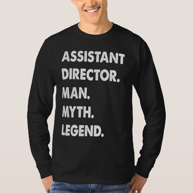 Camiseta Assistant Director Man Myth Legend  1 (Anverso)
