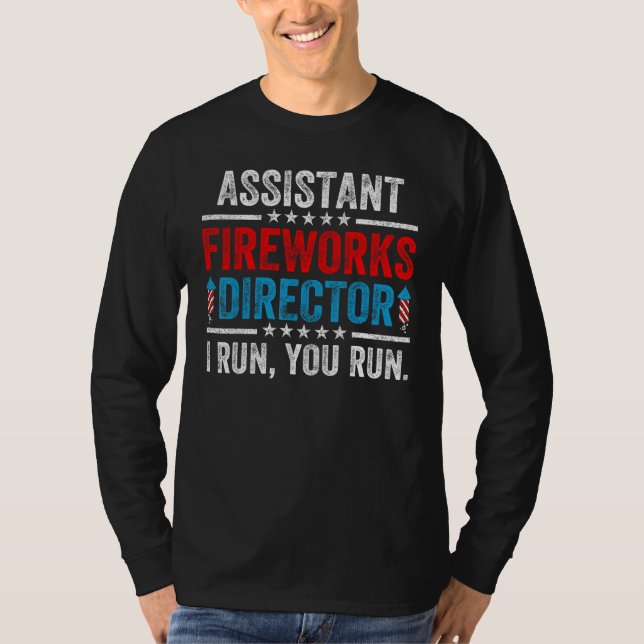 Camiseta Assistant Fireworks Director  4th Of July Men Wome (Anverso)
