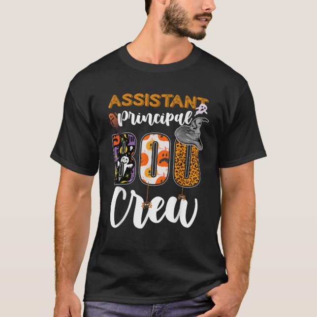 Camiseta Assistant Principal Boo Crew Halloween Matching As (Anverso)