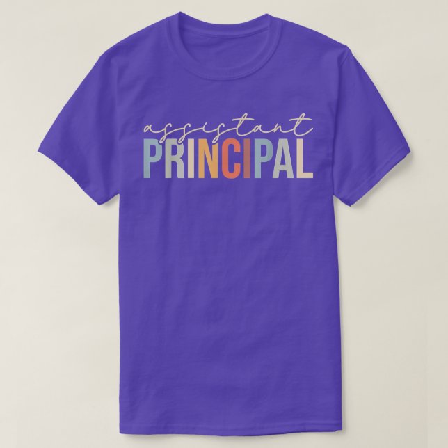 Camiseta Assistant Principal Funny Job Title School Worker  (Diseño del anverso)