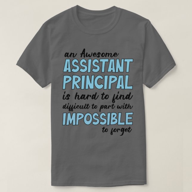 Camiseta Assistant Principal Quote assistant principal jobs (Diseño del anverso)
