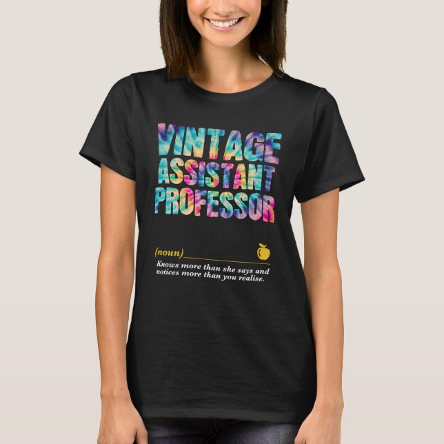 Camiseta Assistant Professor Appreciation Week Back to Scho (Anverso)