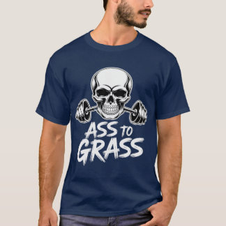 Camiseta Asso Grass Motivational Fitness Gym Leg Workout vi