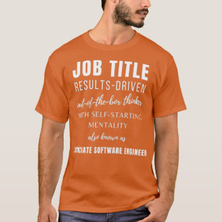 Camiseta Associate Software Engineer Work Birthday Punny Fu