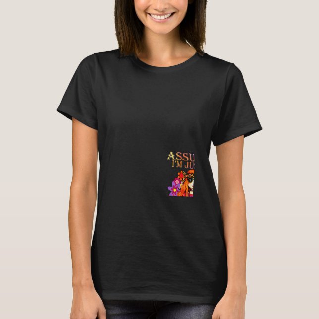 Camiseta Assuming I'm Just An Old Lady Was Your First Mista (Anverso)