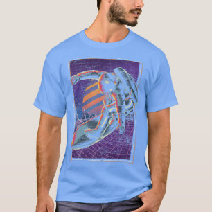 Camiseta Ast de surfista de vaporwave 80s en el espacio ext